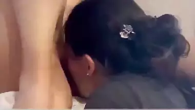 Horny girl licks her roommate’s pussy in Indian lesbian porn
