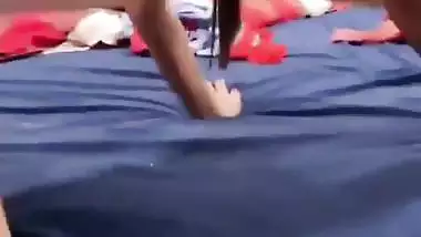 Girl enjoys her desi chudai in the doggy style in a hotel