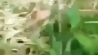 Village girl on grass field in outdoor sex with lover