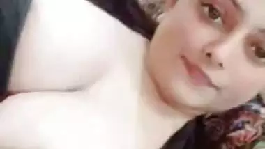 Huge boobs Paki lady selfie videos shared online