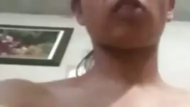 Punjabi girl topless video making for boyfriend