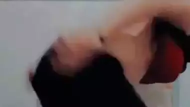 Sexy, big boob babe shows her big ass in nude MMS