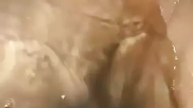 Nude MMS of a sexy GF sucking her lover’s dick in a bathtub