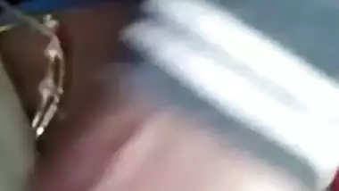 Tattooed Tamil aunty shows big long nipples to lover